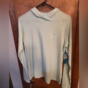 Women's Light Blue Long Sleeve Top